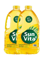 Sun Vita Cooking & Frying Oil, 2 x 1.5 Liters