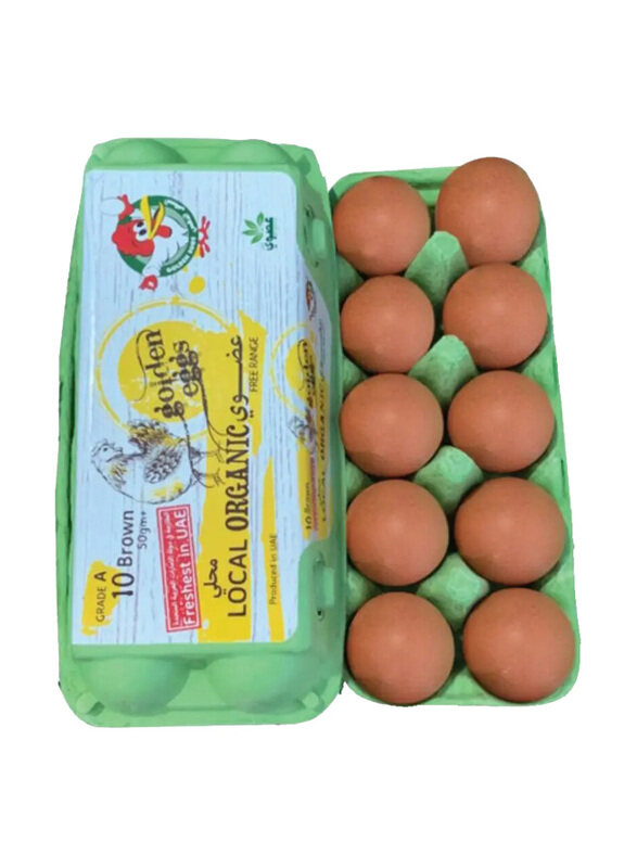 

Golden Eggs Local Organic Free Range Eggs, 10 Pieces