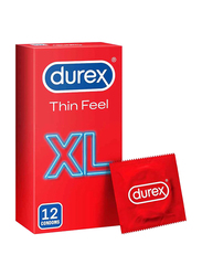 Durex Thin feel Condoms, XL, 12 Pieces
