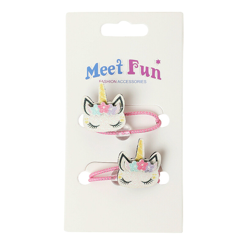 

Meet Fun Hair Elastic for All Hair Types, BK19006A, Pink