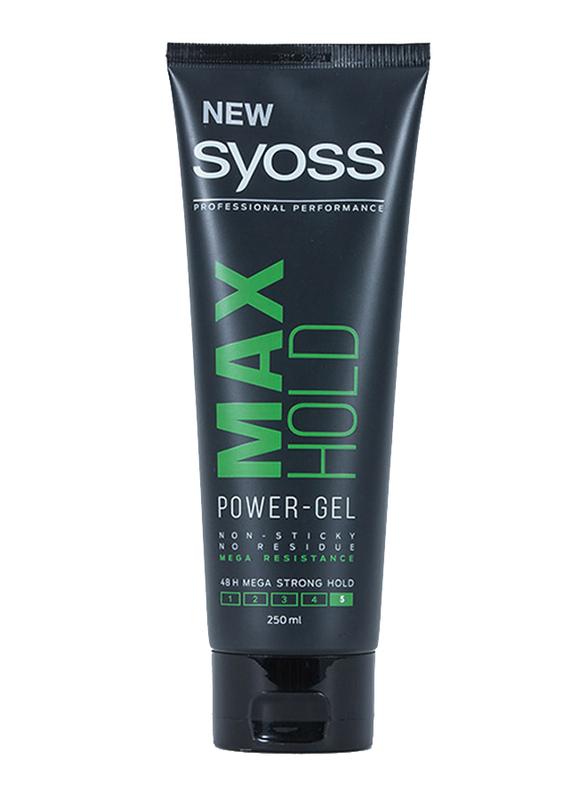 Syoss Max Hold Power Gel for All Hair Types, 250ml
