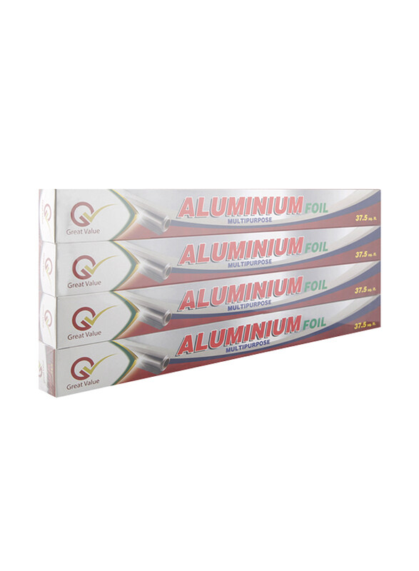 

Great Value Multipurpose Aluminium Foil - 4 x 37.5m