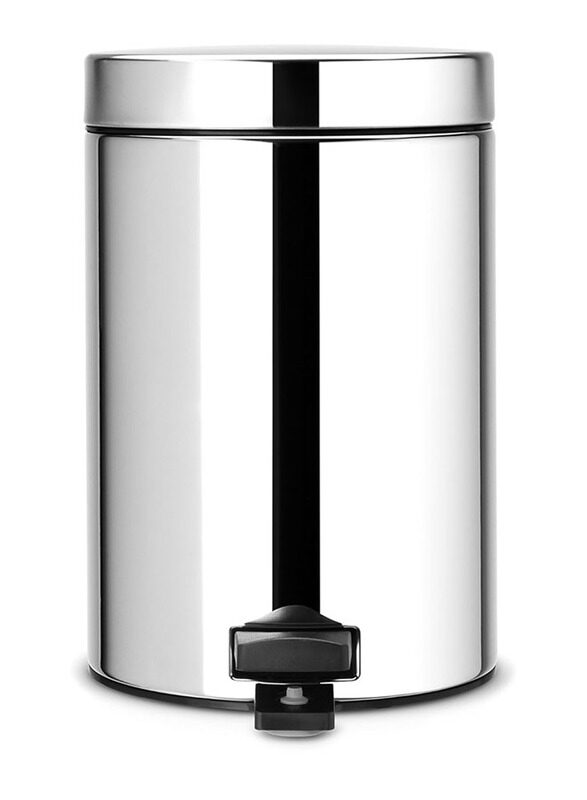 

Brabantia 3L Classic Brilliant Steel Pedal Bin, Silver