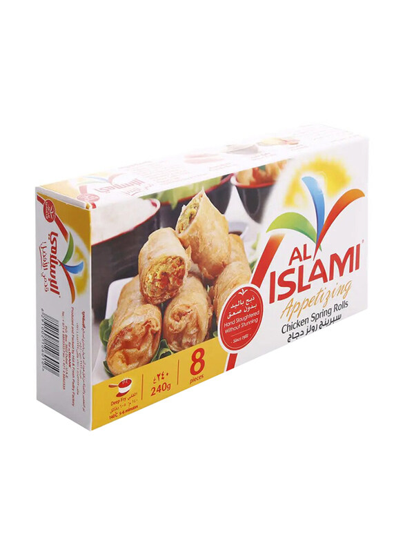 

Al Islami Chicken Spring Rolls, 8 Pieces, 240g