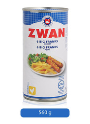 Zwan 6 Big Chicken Franks, 560g