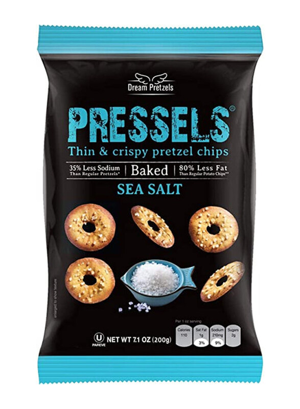 

Dream Pretzels Pressels Sea Salt Pretzel Chips, 200g