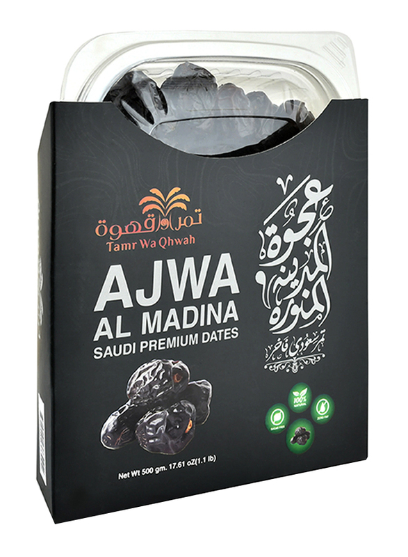 Tamr Wa Qhwah Ajwa Almadina Premium Dates, 500g