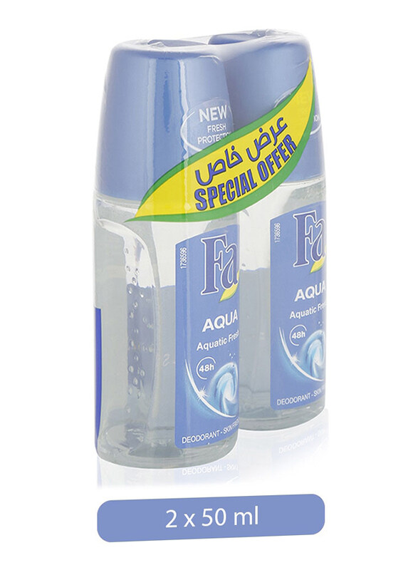 

Fa Aqua Aquatic Fresh Deodorant Spray for Women, 50ml, 2 Pieces