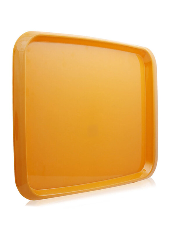 

Union 45x32 cm Crystal Rectangular Tray, Orange