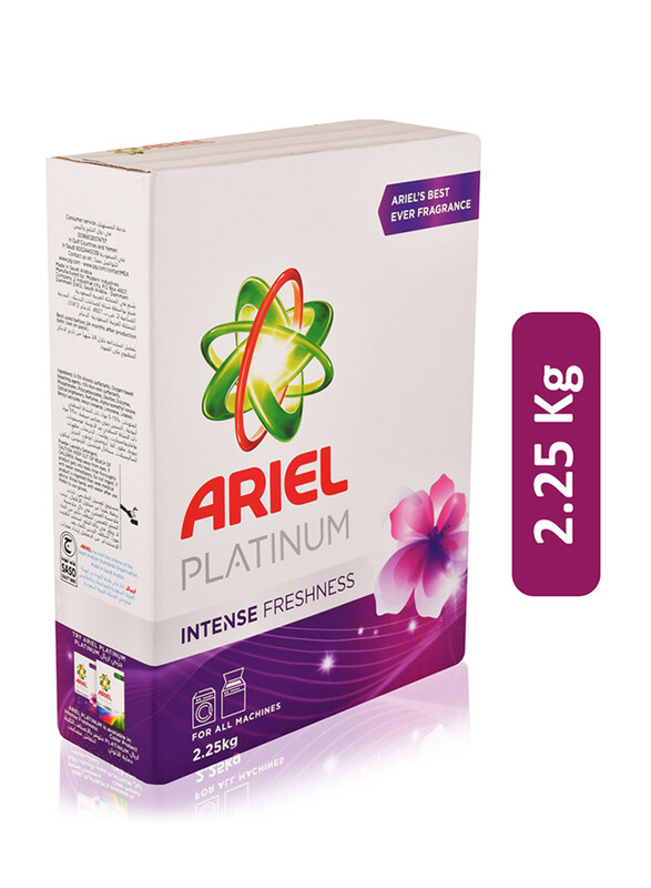 

Ariel Platinum Intense Freshness Powder Detergent, 2.25 Kg