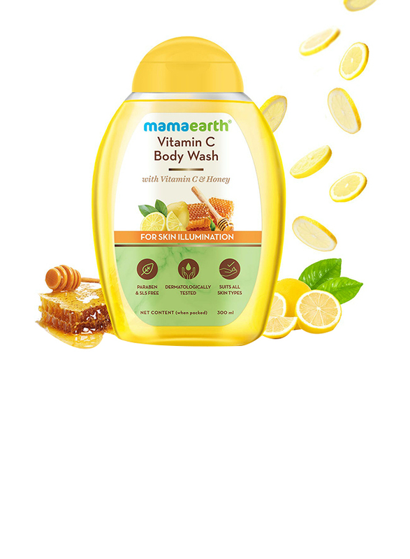 

Mamaearth Vitamin C Body Wash with Honey for Skin Illumination, 300ml