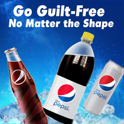 Diet Pepsi Carbonated Soft Drink Glass Bottle, 250ml