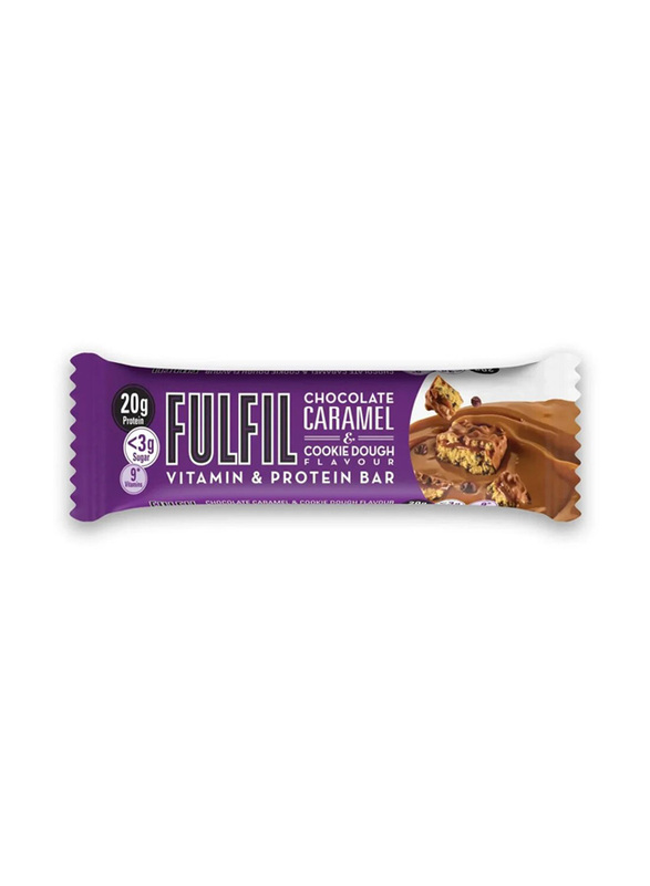 Fulfil Chocolate Caramel Cookie Dough Vitamin & Protein Bar, 15 x 55g