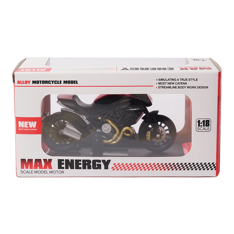 Max Energy Scale Model Alloy Die-Cast Metal Motor Bike, 1 Piece, Ages 3+