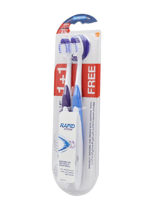 

Sensodyne Rapid Action Toothbrush for Sensitive Teeth - Soft - 2 Pieces