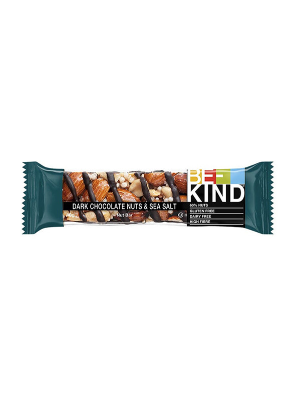 Be-Kind Plus Dark Chocolate Nuts & Sea Salt - 40G