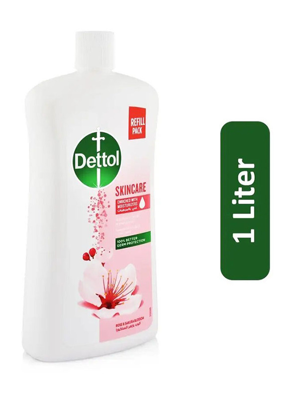 Dettol SkinCare Rose And Sakura Blossom Fragrance Handwash Refill - 1 Ltr