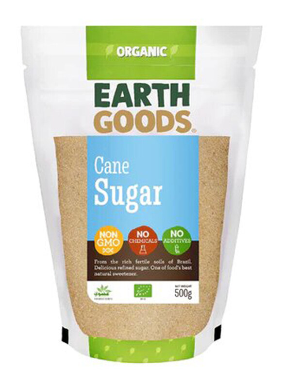 

Earth Goods Organic Cane Sugar, 500g