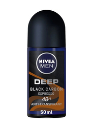 Nivea Men Deep Black Carbon Espresso Anti - Perspirant Deodorant - 50ml