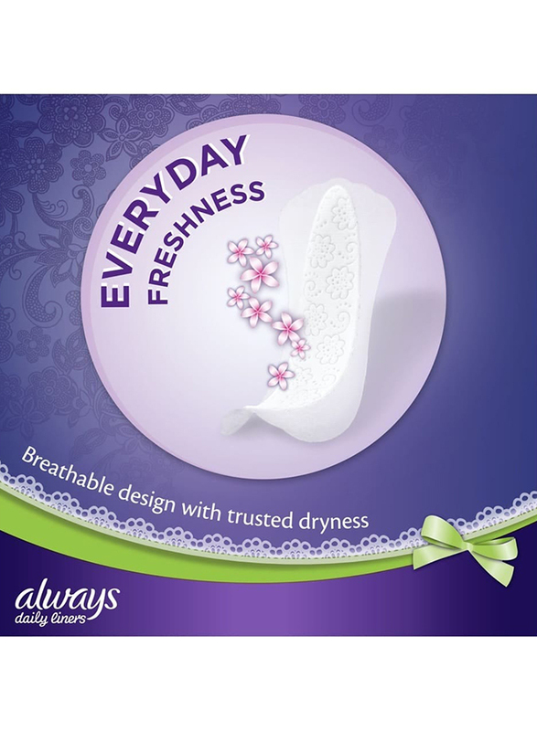 Always Daily Liners Multiform with Fresh Scent Normal Sanitary Pads, 60 Pieces