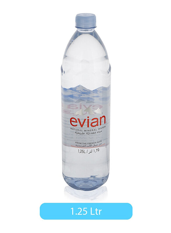 

Evian Natural Mineral Water Bottle, 1.25 Liter