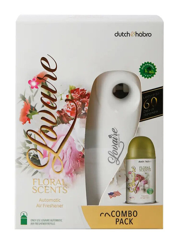 

Lovaire Floral Scent Automatic Air Freshener Refill Combo Pack Set, 2 Pieces