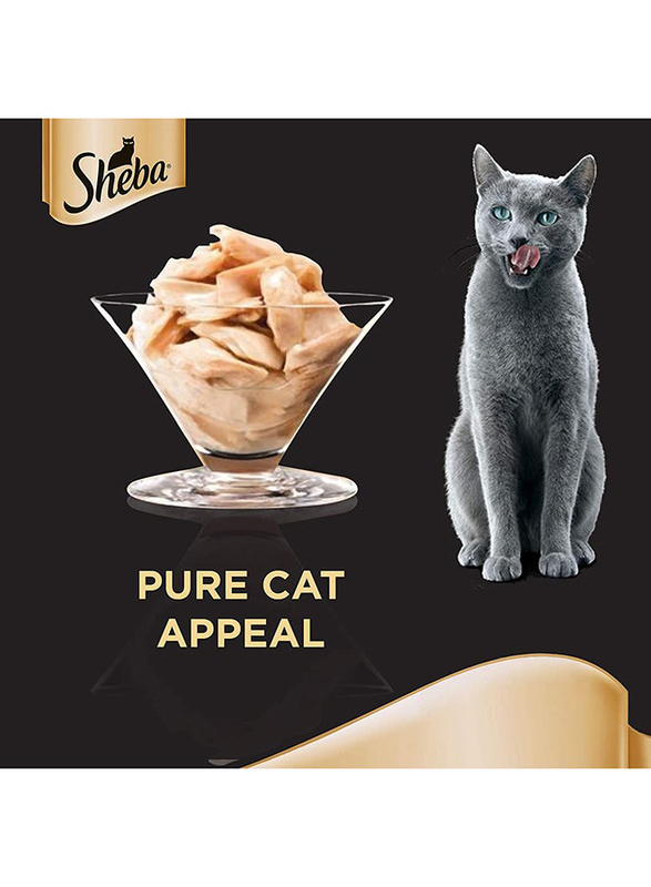 Sheba Tuna and White Fish In Gravy Wet Cat Food, 24 x 85g