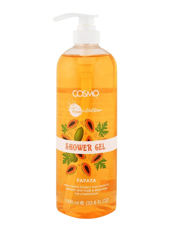 Cosmo Temptation Papaya Shower Gel, 1000ml