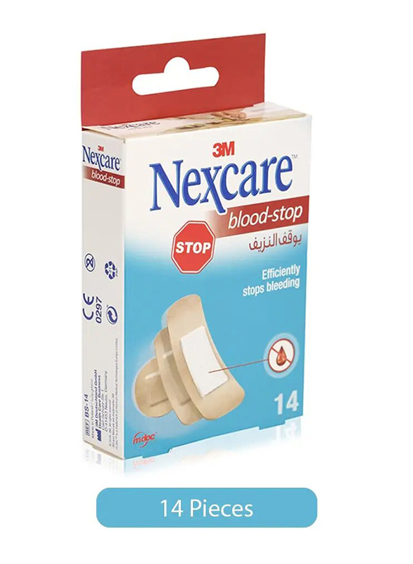 3M Nexcare Blood Stop Bandages, 14 Pieces