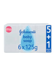 Johnson's Baby 125gm Baby Soap, 6 Packs