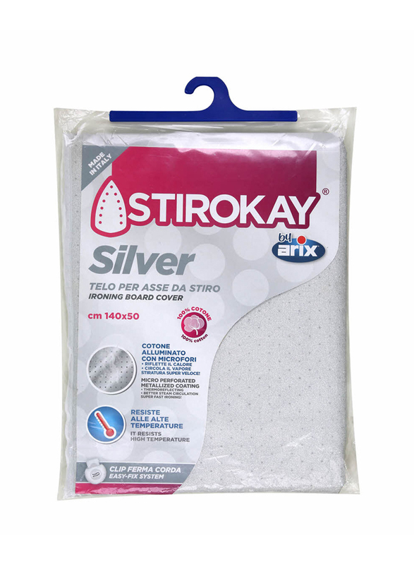 Arix Stirokay Iron Board Cover, 140 x 50 cm, Silver