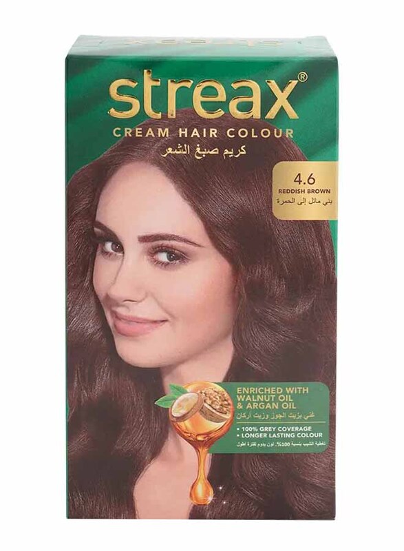 Streax Cream Hair Colour, 100g, 4.6 Reddish Brown