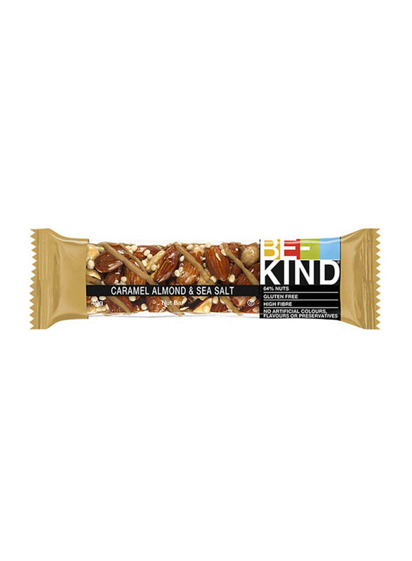 

Be-Kind Plus Gf Caramel Almond & Sea Salt Nut Bar, 40g