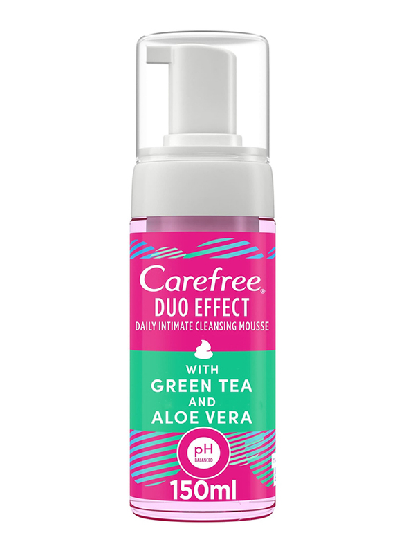 Carefree Mousse Green Tea And Aloe Vera - 150ml