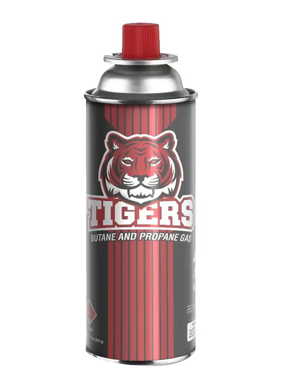 Tigers Butane Gas Cartridge, 220gm, Red