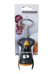 Fackelmann Soft Grip Corkscrew, Orange/Grey