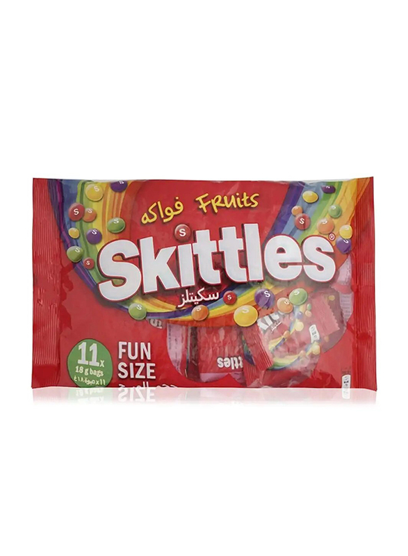 Skittles Fruits Flavoured Chewing Candies - 11 x 18g