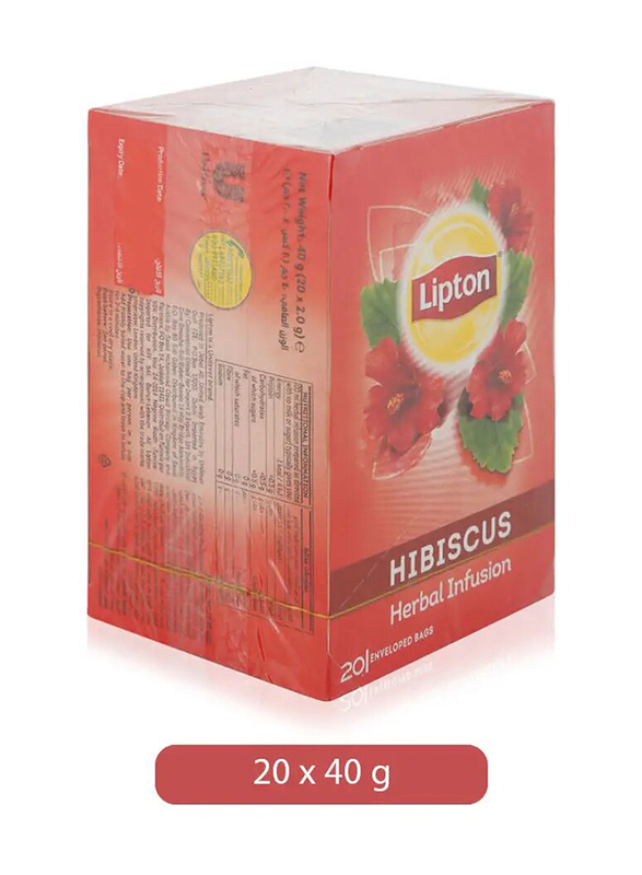Lipton Herbal Infusion Tea Bags - Hibiscus - 20 Bags
