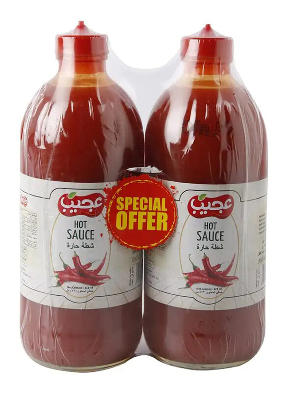 

Ajeeb Hot Sauce, 2 x 473ml