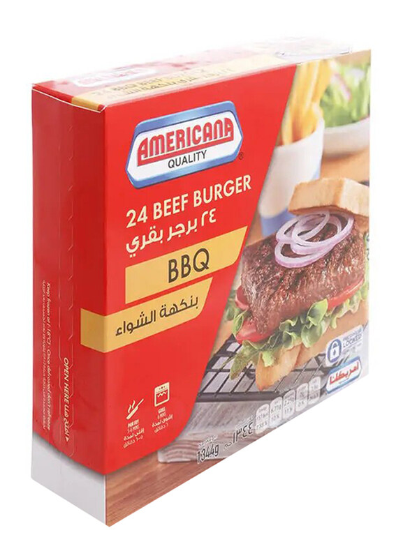 

Americana Bbq Beef Burgers, 24 Pieces, 1344g