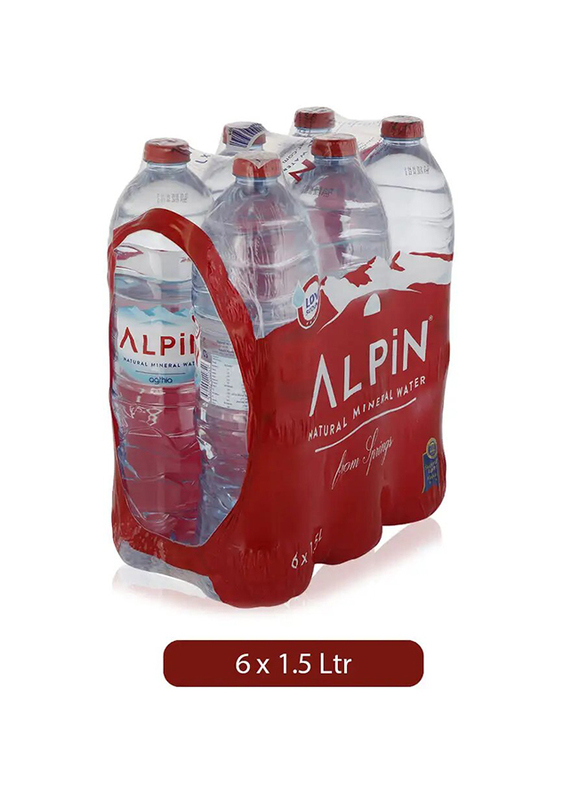 Alpin Natural Mineral Water - 6 x 1.5 Ltr