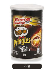 Pringles Hot & Spicy Potato Chips, 70g