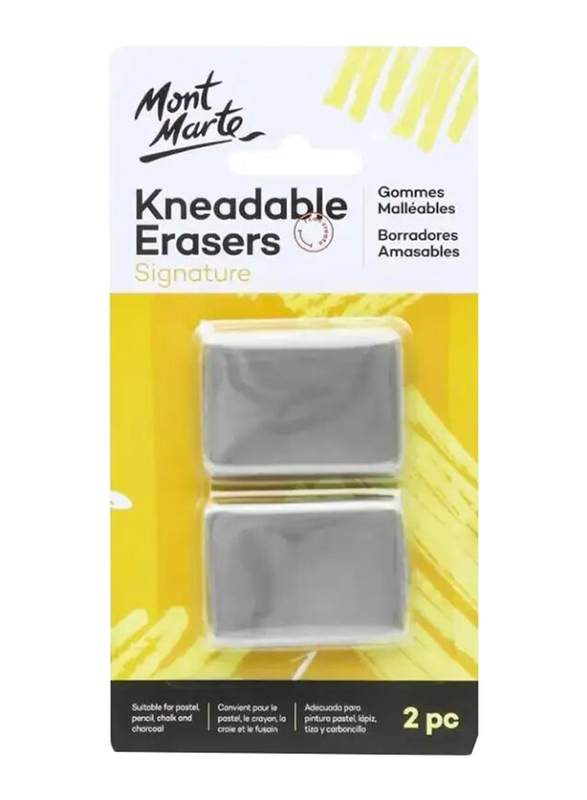 Mont Marte Kneadable Erasers, 2 Pieces