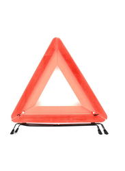 Reflective Triangle with LED Light, Red