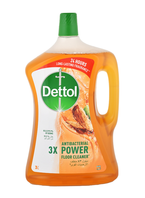 Dettol Power Oud Antibacterial Floor Cleaner, 3 Liters