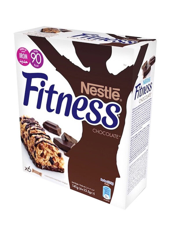 

Nestle Fitness Chocolate Breakfast Cereal Bar, 6 Bars x 23.5g