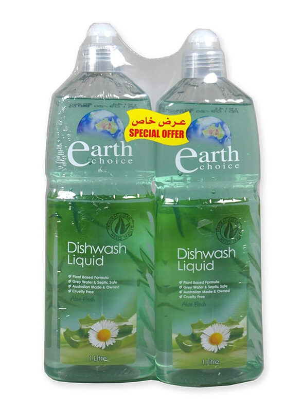 

Earth Choice Dishwash Liquid, 2 x 1 Liter