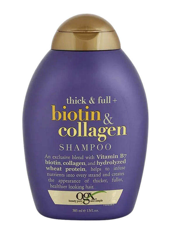 Ogx Biotin and Collagen Shampoo for Women, 385ml