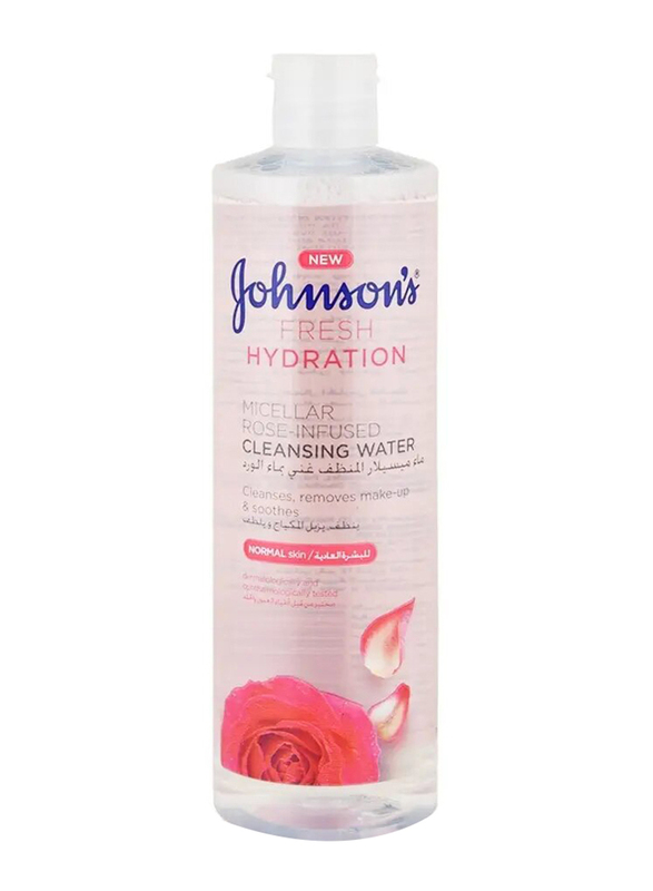 Johnson's Micellar Rose-Infused Cleansing Water, 400ml