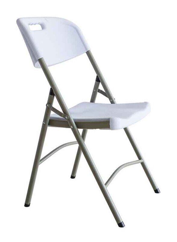 

Procamp Blow Mold Folding Chair, White/Grey